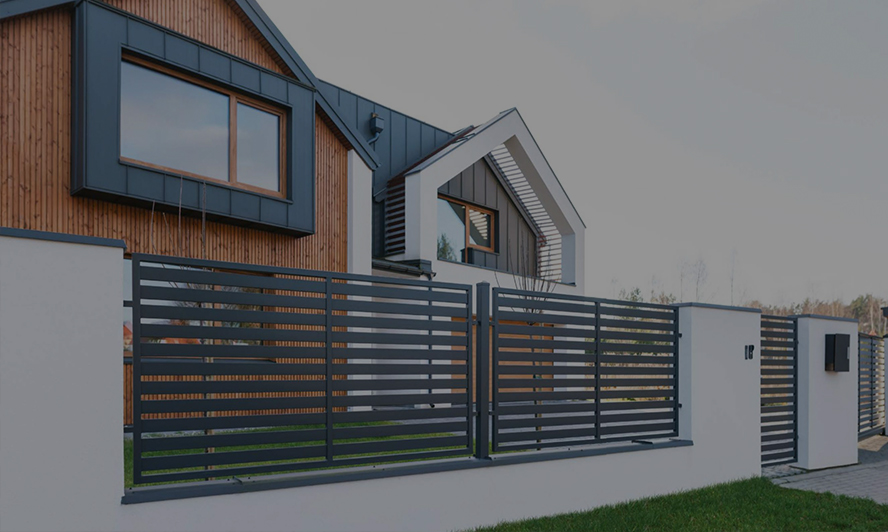 Aluminium Electric Gates for residential homes in the UK